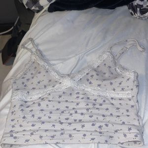 White crop top from garage
